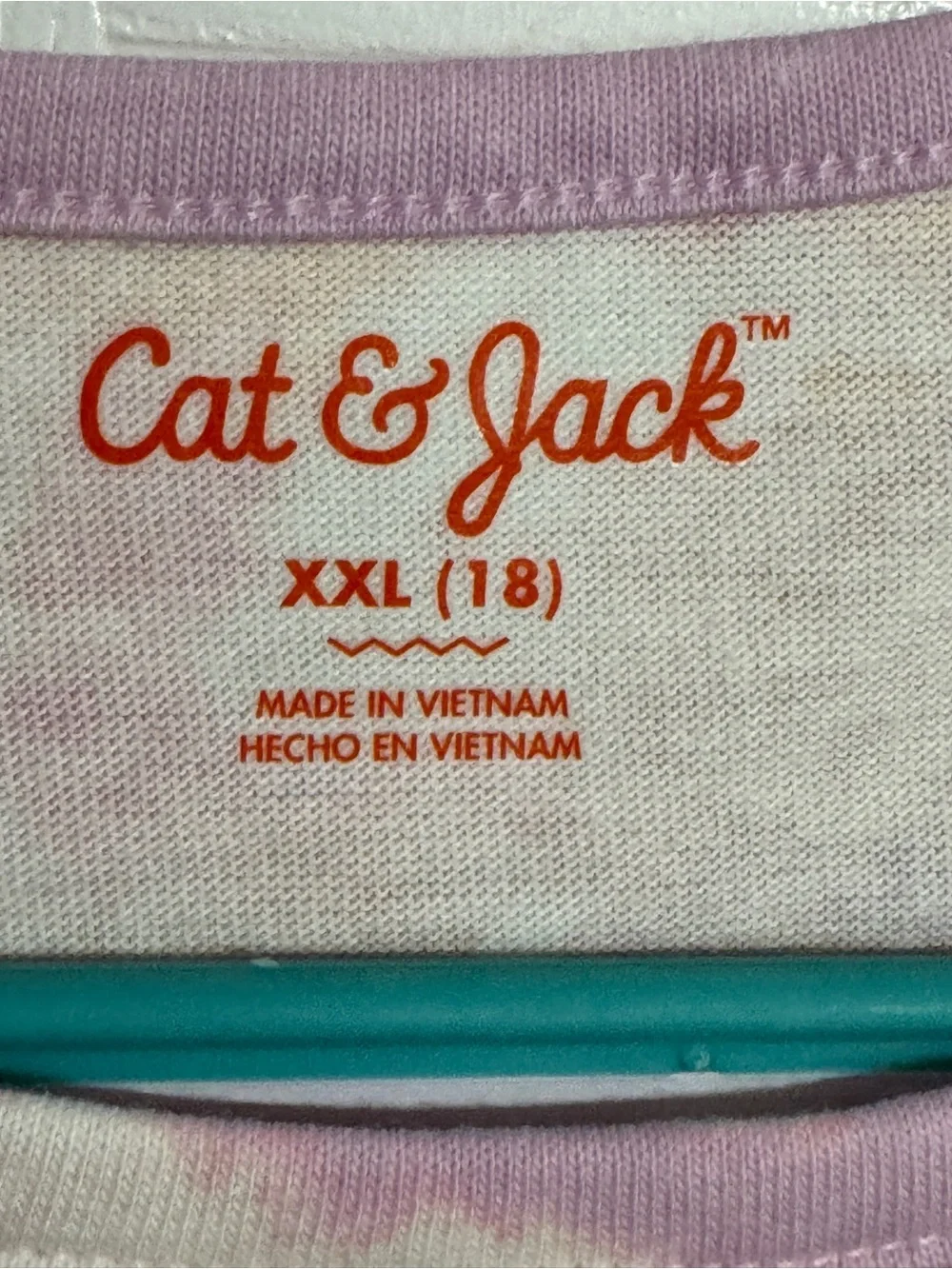 Cat & Jack Girls' Pink Peach Tie-Dye Short Sleeve Pocket Dress